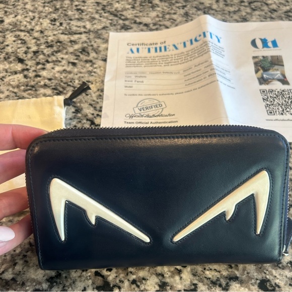 Women’s Authentic Fendi Monster Long Wallet - Picture 10 of 14
